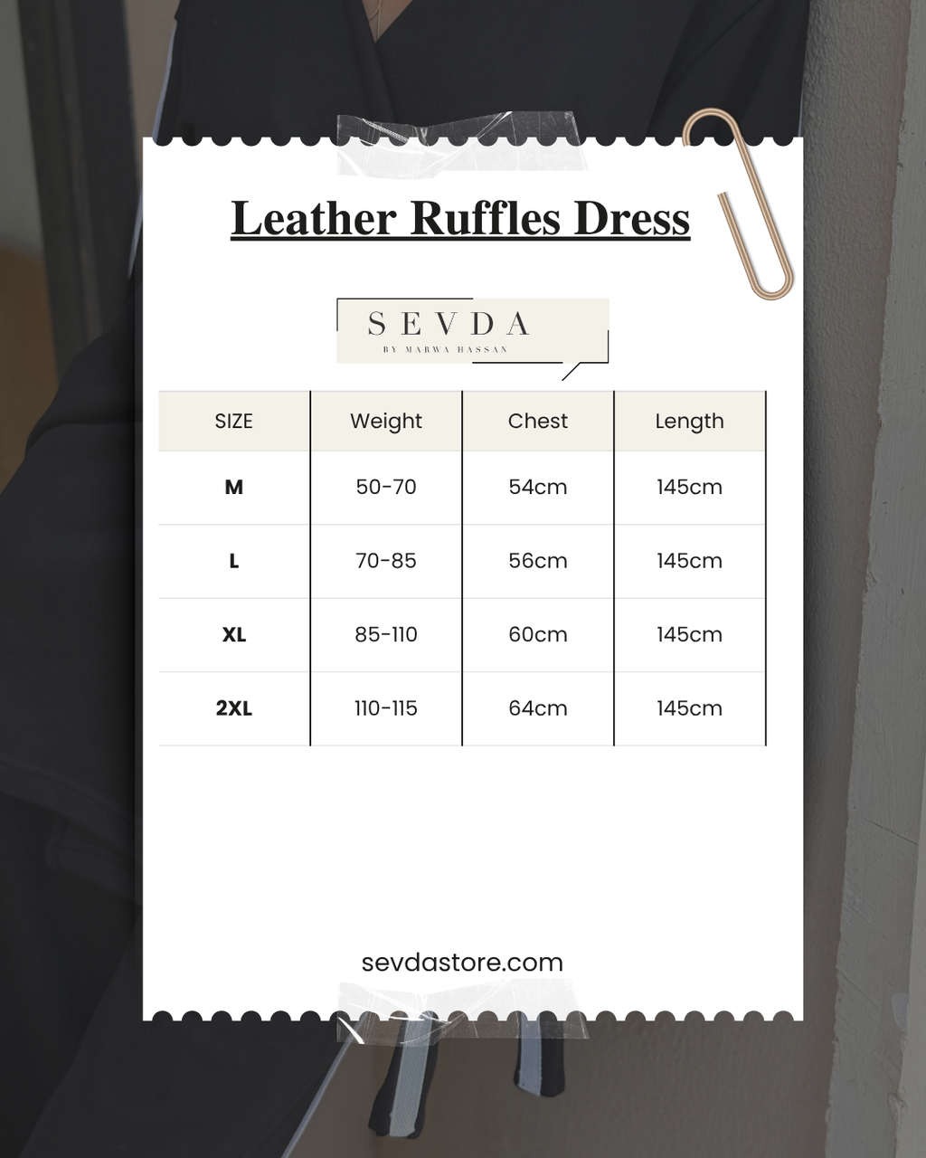 Leather Ruffles Dress
