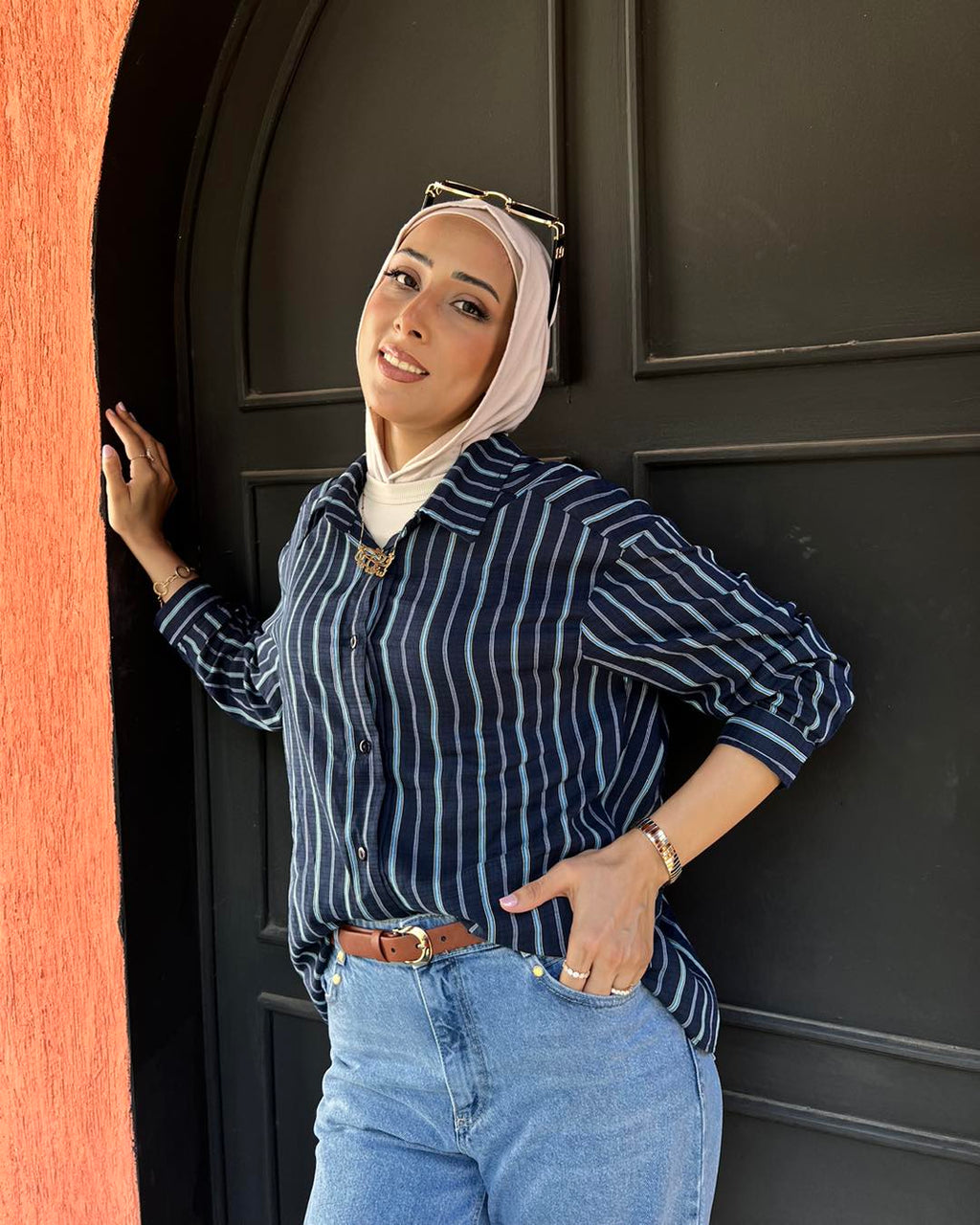 Striped linen shirt