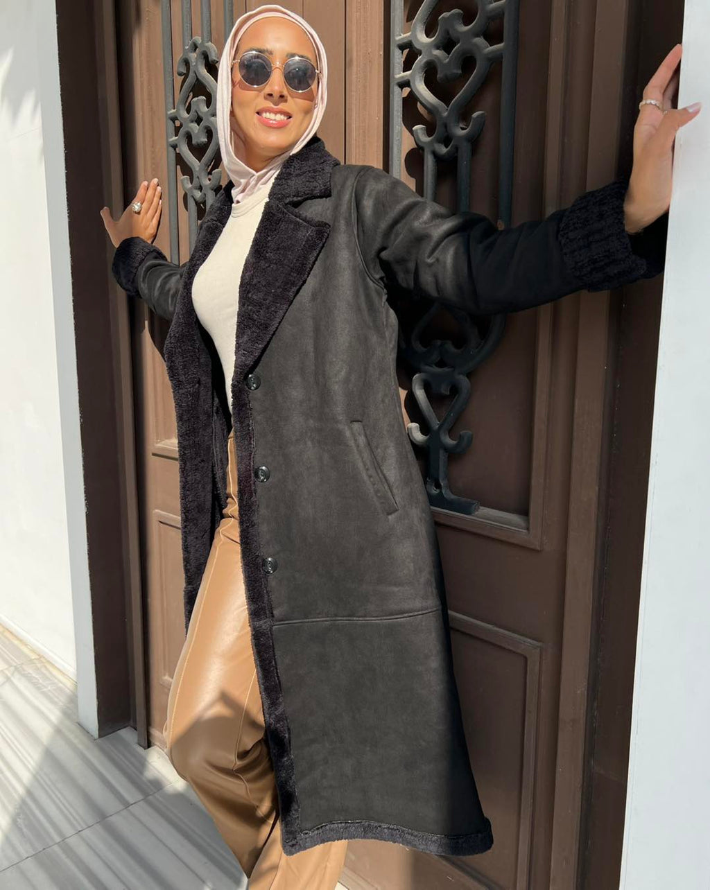 Long Leather Coat