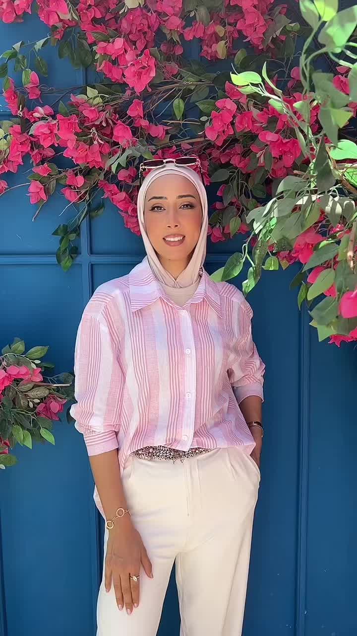 Striped linen shirt