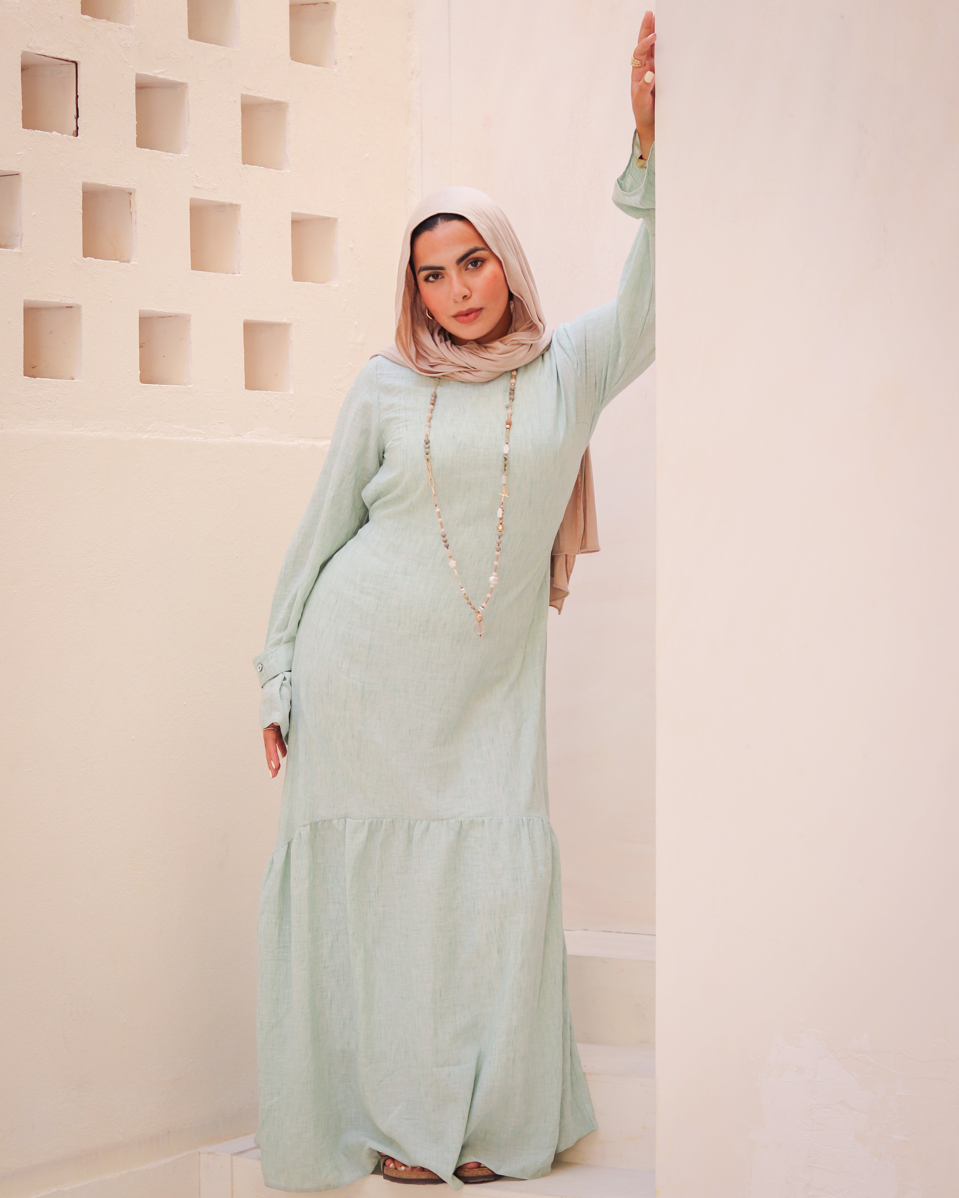 Flowy Linen Dress