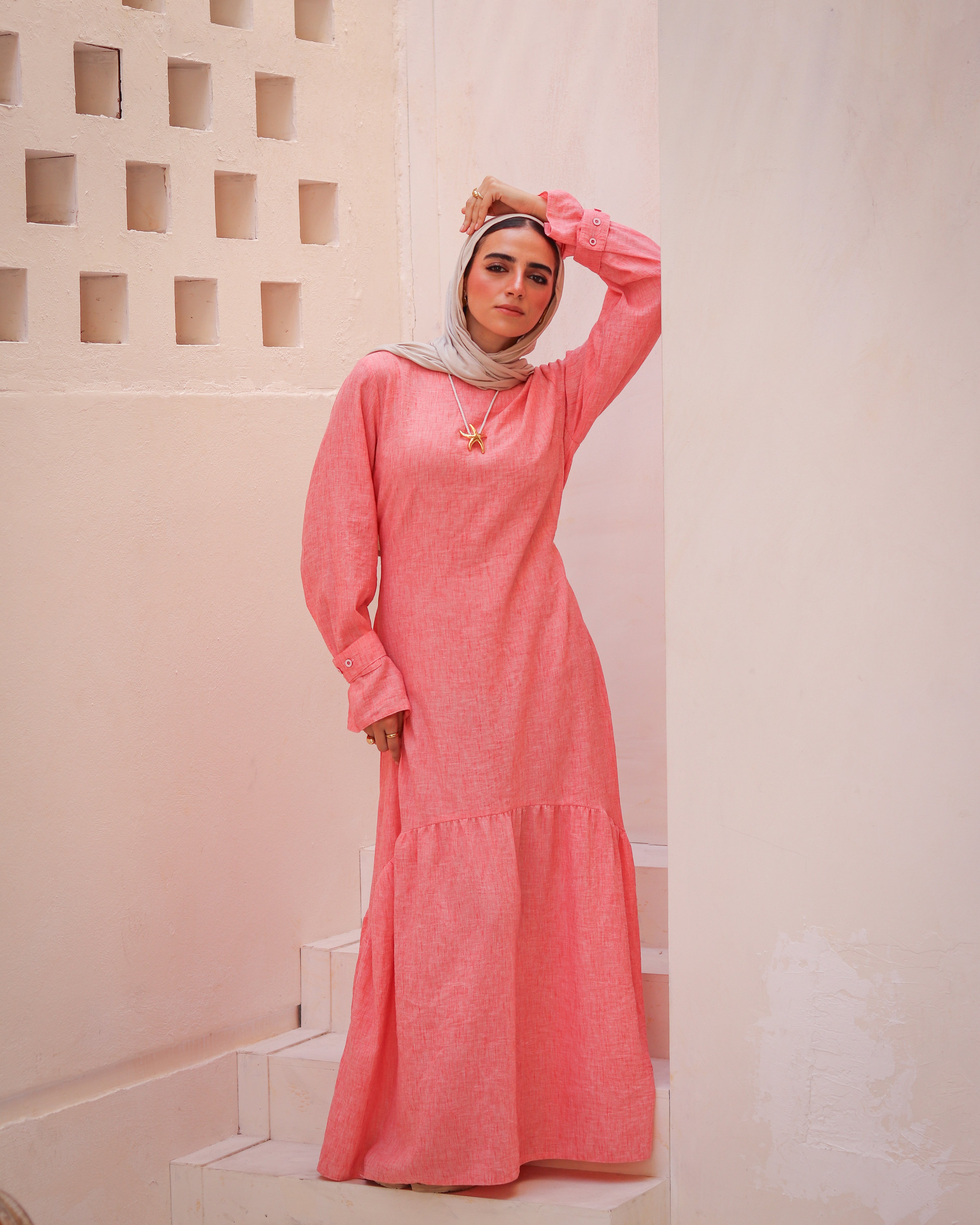 Flowy Linen Dress