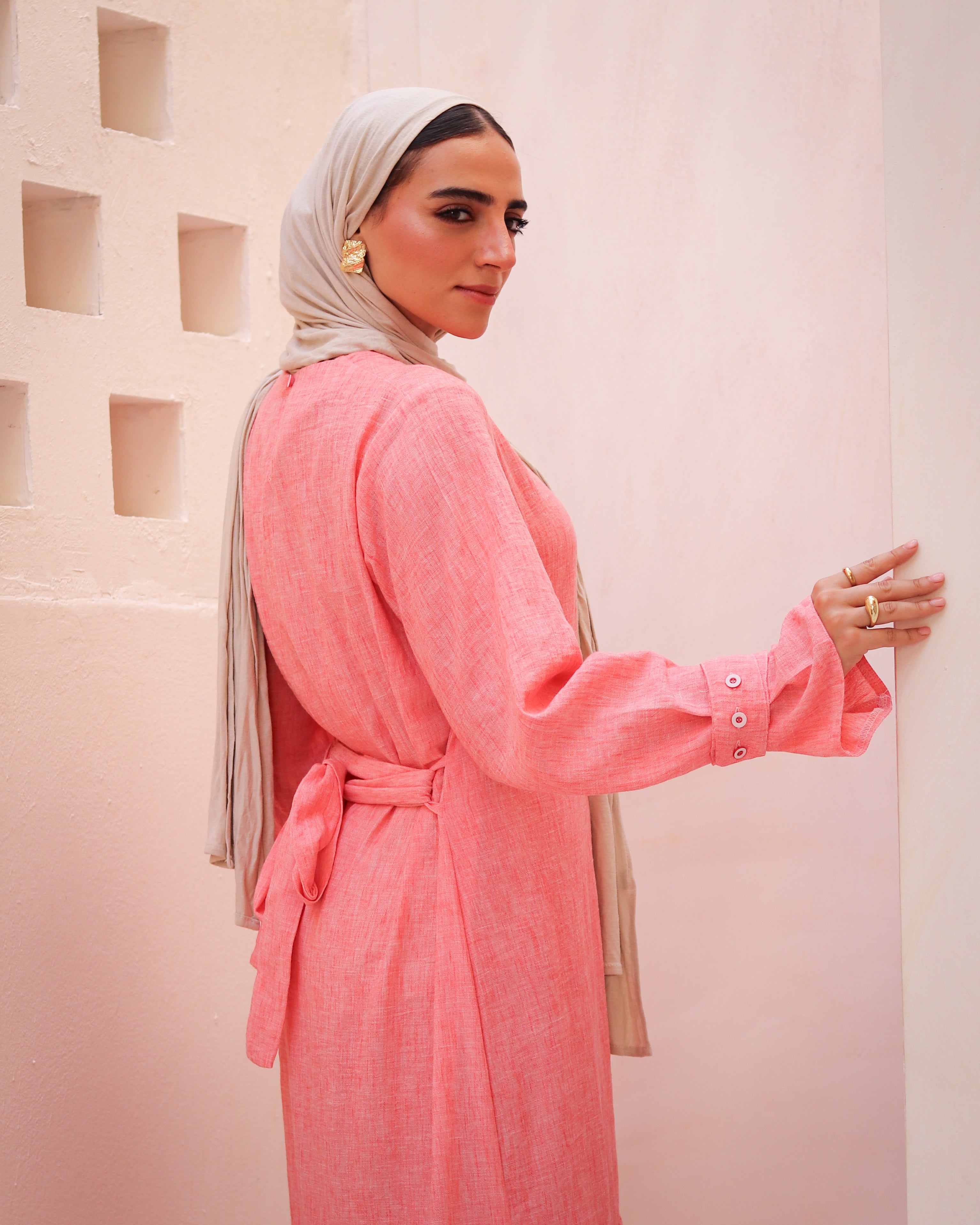 Flowy Linen Dress