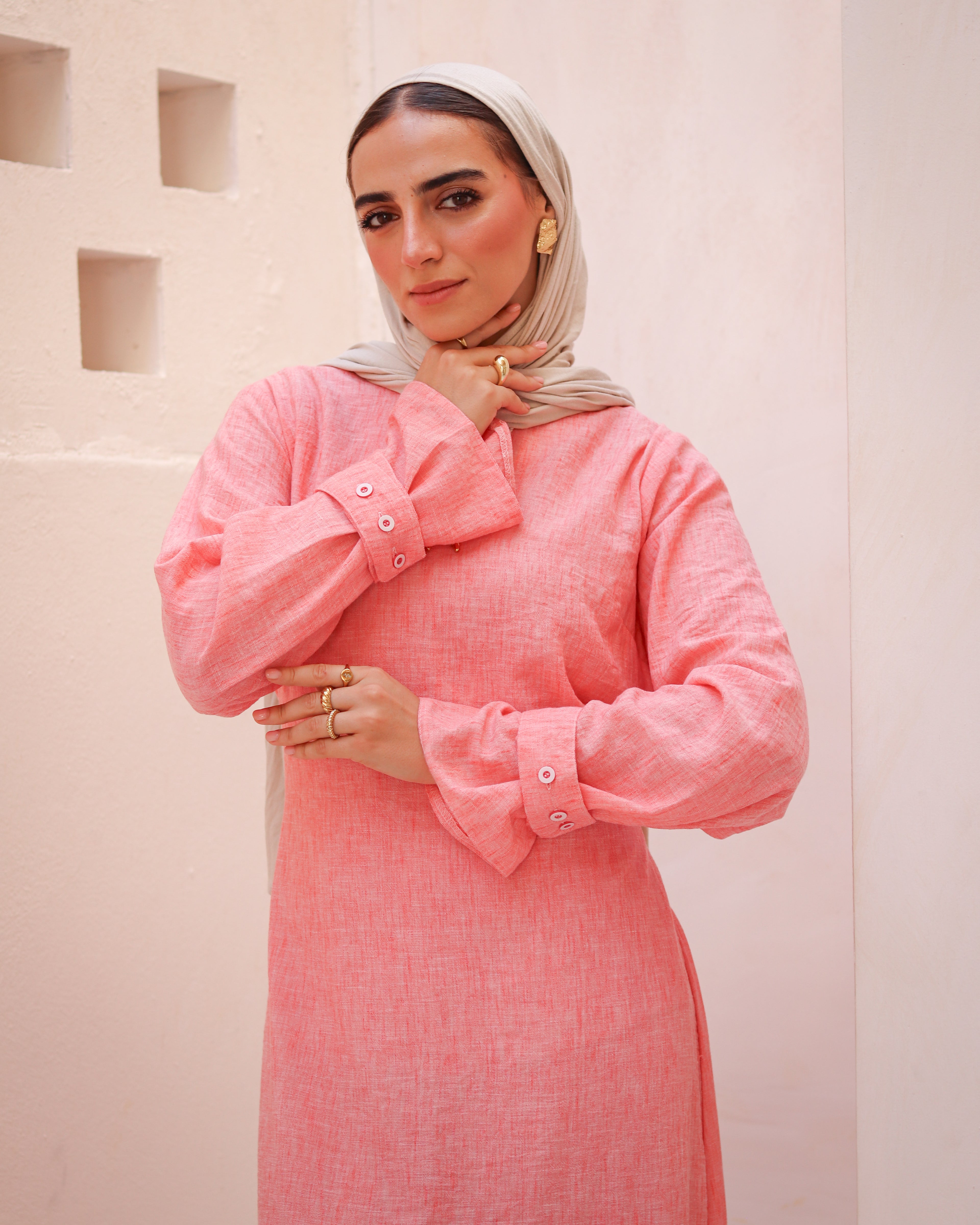 Flowy Linen Dress