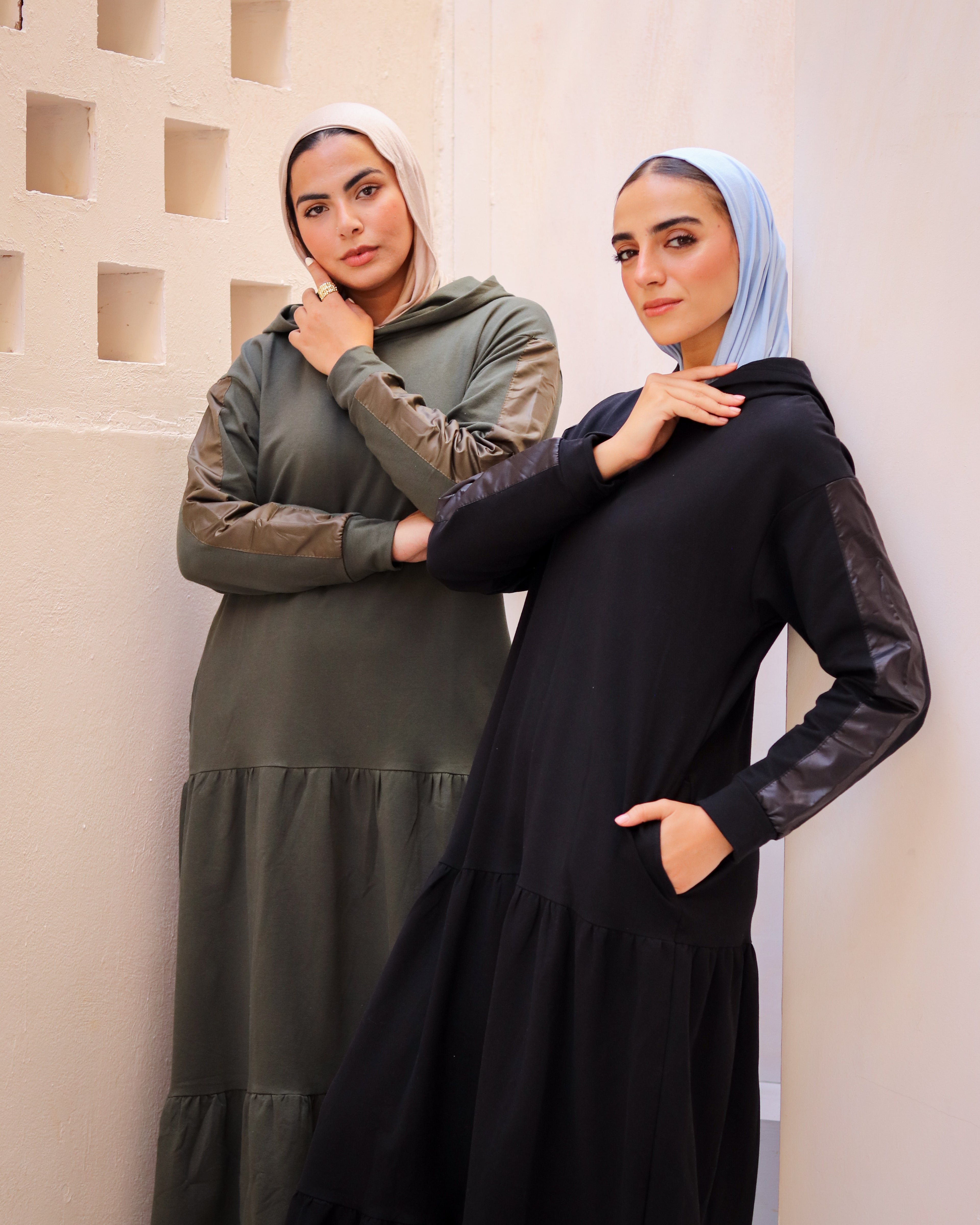 Leather Ruffles Dress