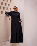Leather Ruffles Dress