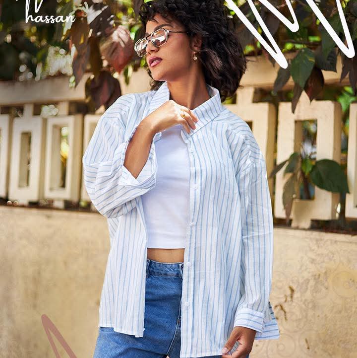 Striped linen shirt