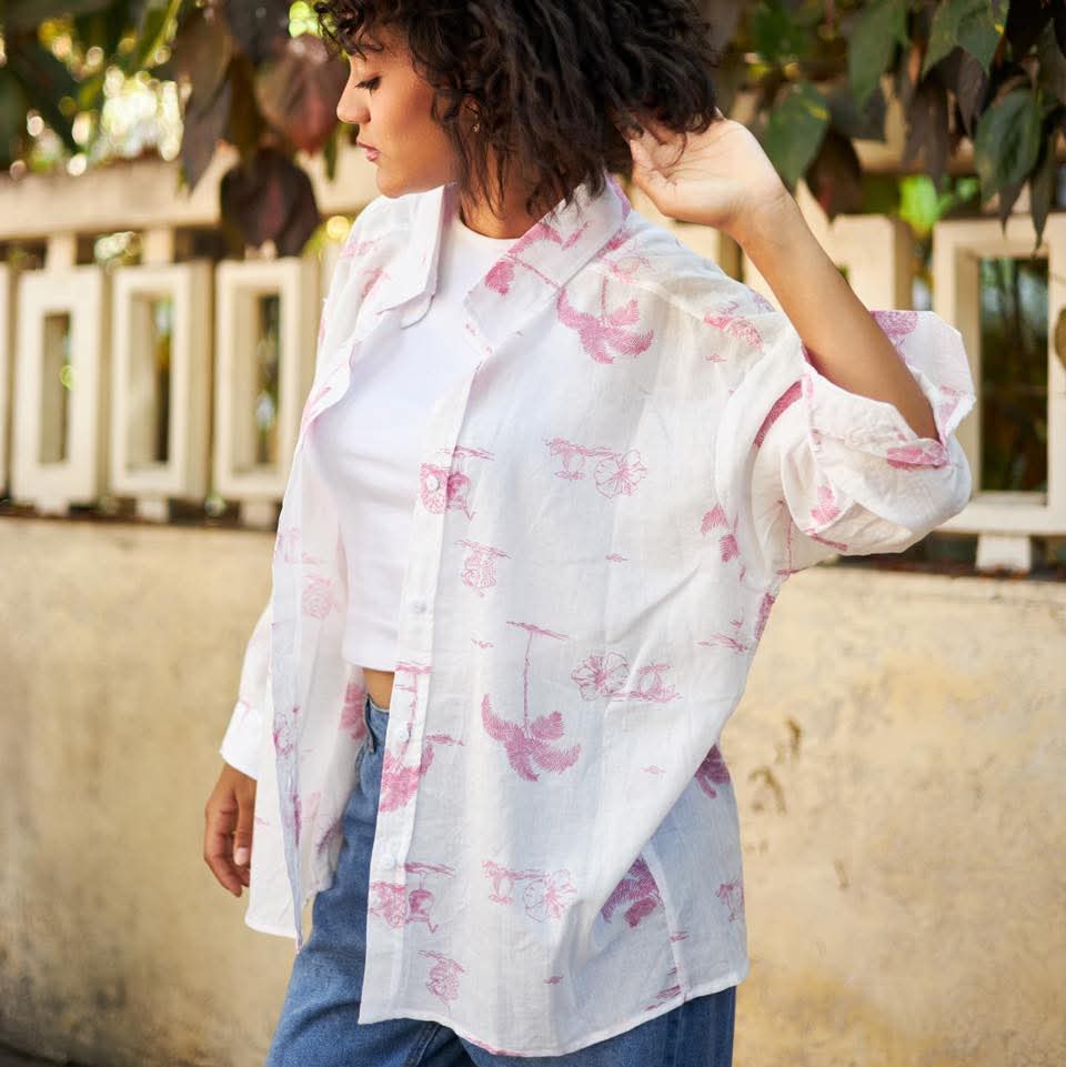 Striped linen shirt